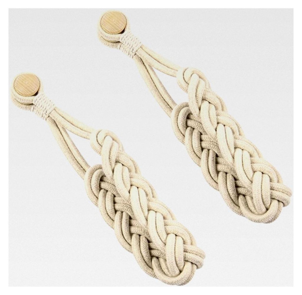 Magnetische Gardinenhalter, 2 Stück Magnet-Vorhang-Raffhalter, Boho-Stil Gewebtes magnetisches Vorhang-Dekorseil für Zuhause, Büro, Café, Dekor...