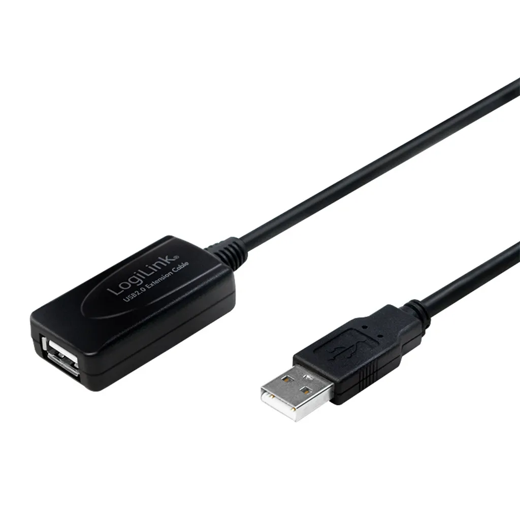 Prolunga USB Attiva 10 Metri LogiLink UA0143 Nera - Alta Qualità