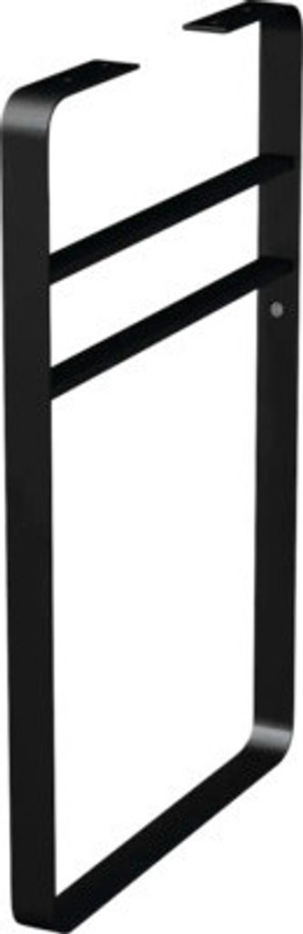 Jungborn Fußstütze TRENTA 45 x 75 cm rund schwarz matt