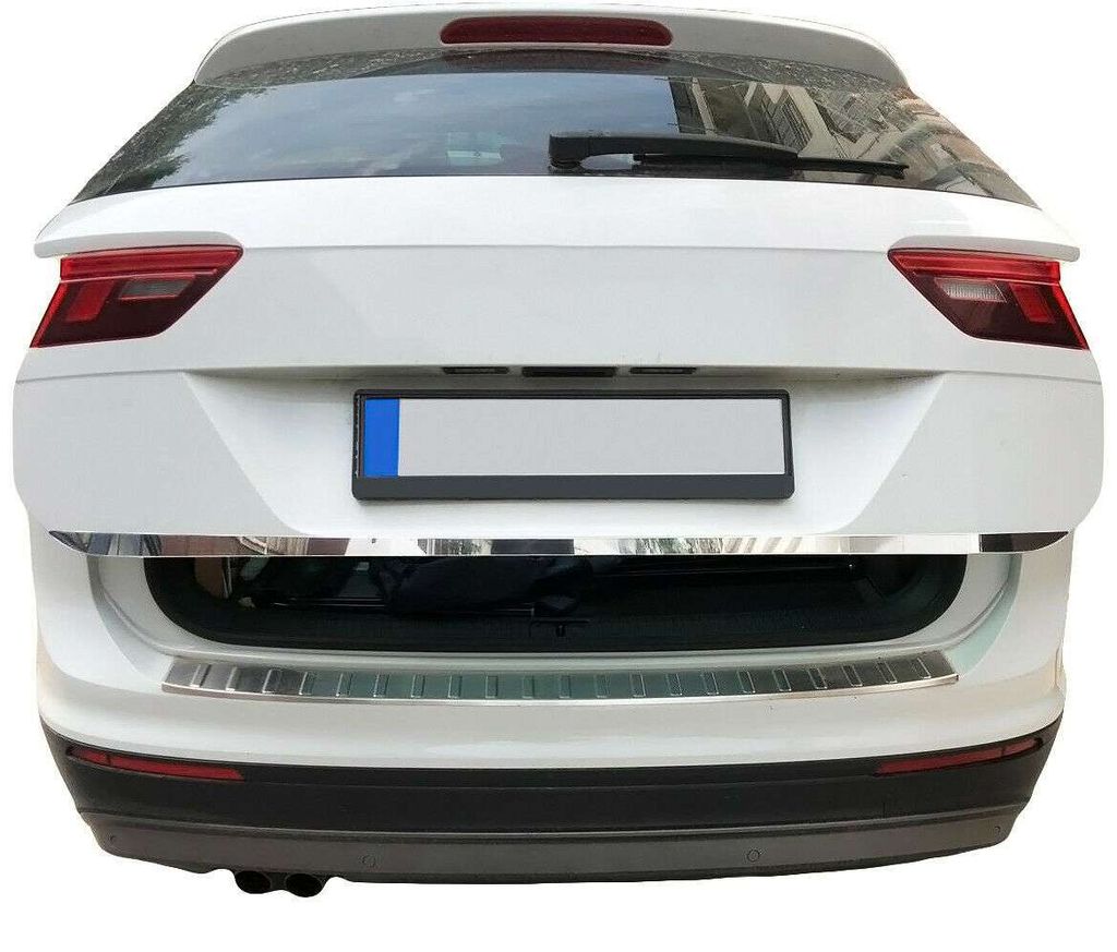 PORTACARROZZE IN ACCIAIO INOX CROMATO per VW TIGUAN II e Immagine del prodotto 