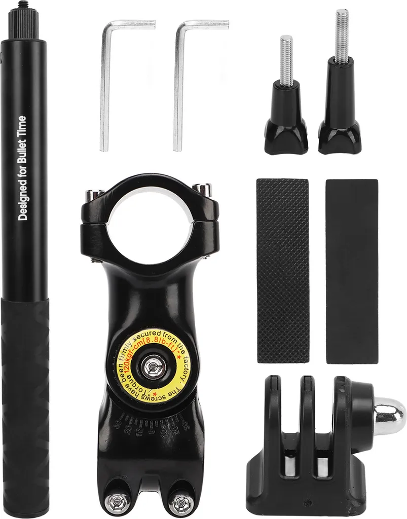 PULUZ Supporto Moto Bici con Bastone Selfie per Insta360 e GoPro
