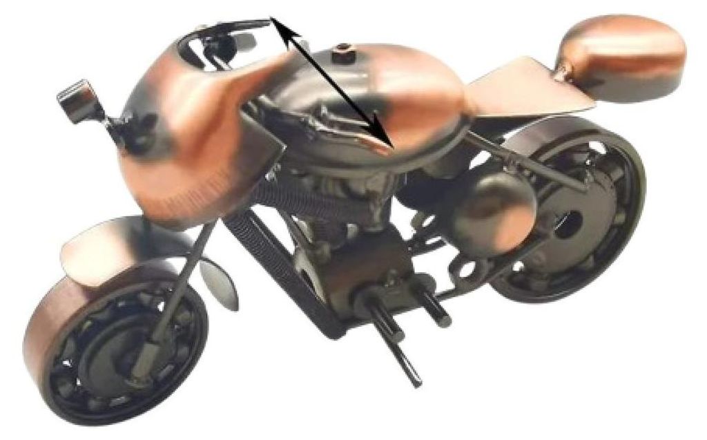 Motorradmodell aus Metall, Vintage-Motorradmodellauto-Spielzeug, Eisenkunst-Ornament, Schreibtischdekoration, Geschenk, Heimdekoration für Motorra...