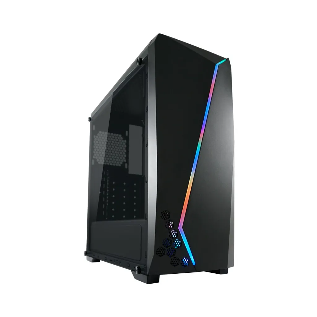 Boîtier PC Gamer ATX LC-Power 700B Hexagon Tour Vide pour Ordinateur