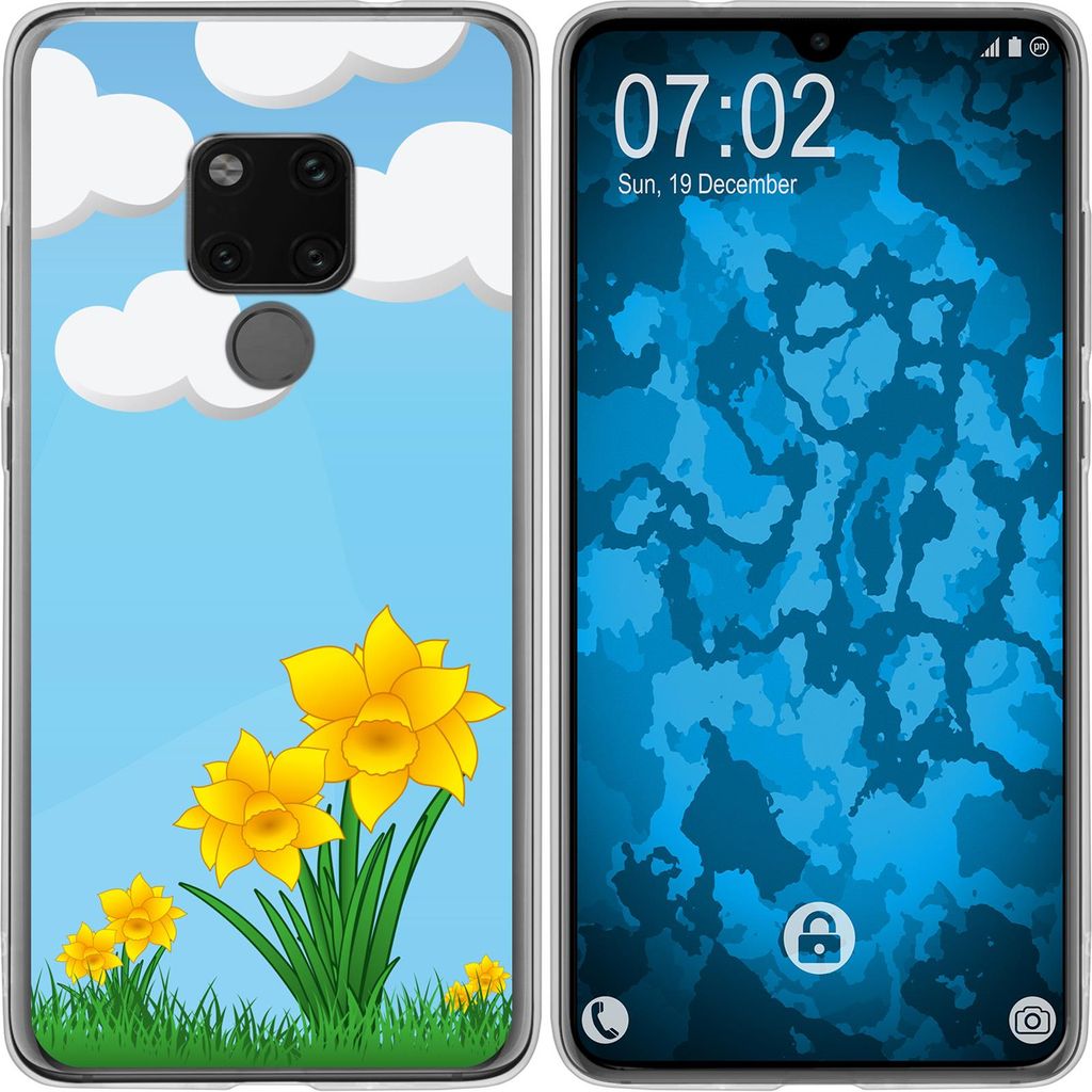 PhoneNatic Case kompatibel mit Huawei Mate 20 Silikon-Hülle Ostern M4