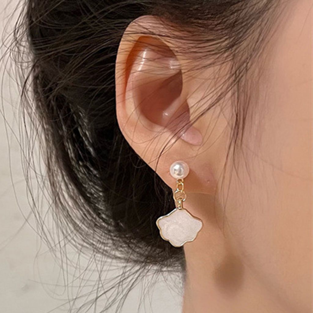 1 Paar Tropfenohrringe Schöne Wolken Anhänger Zubehör Party Dress-Up Schmuck Imitation Perlen Piercing Baumeln Ohrringe Frauen Schmuck