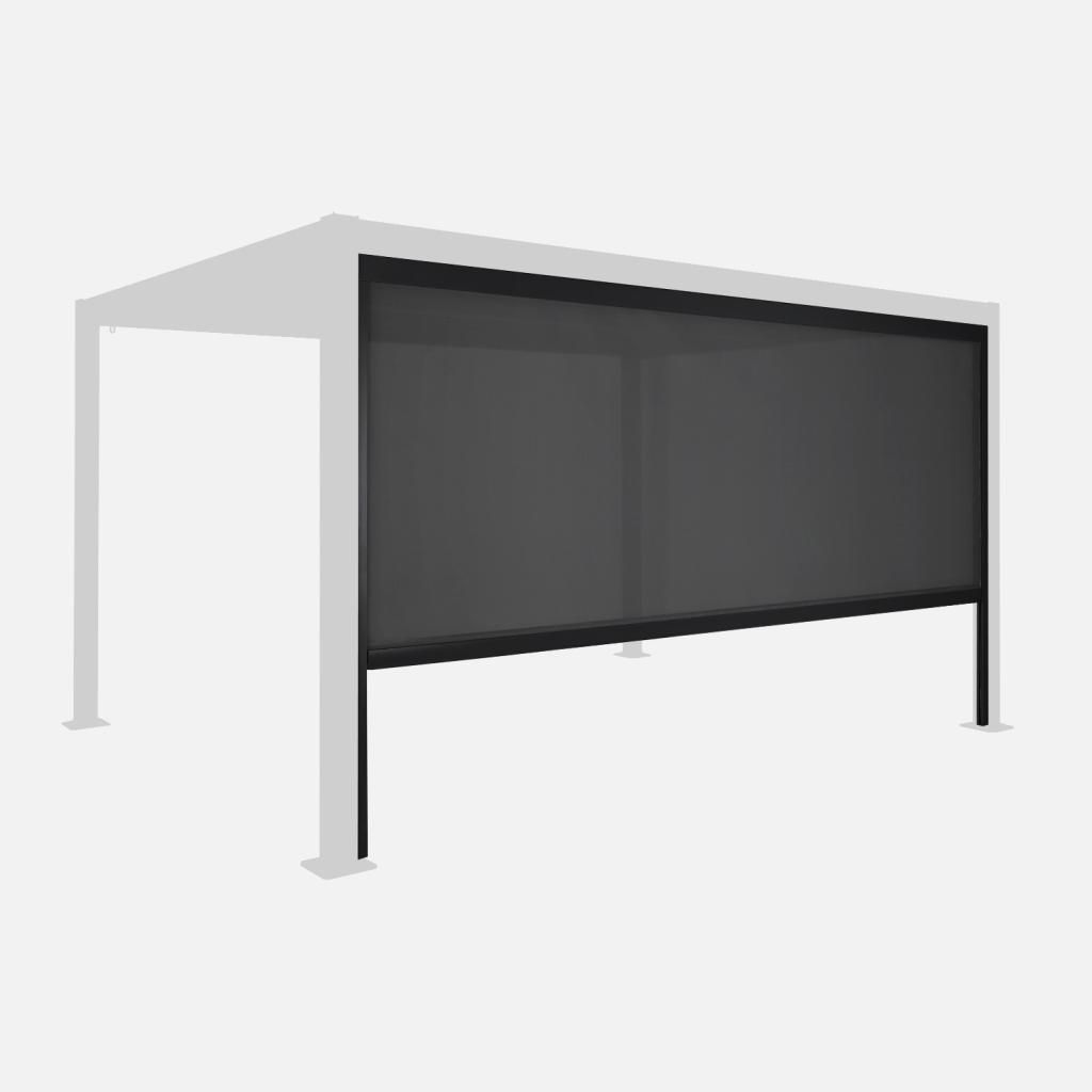 Tenda laterale avvolgibile alluminio e textilene per Immagine del prodotto 