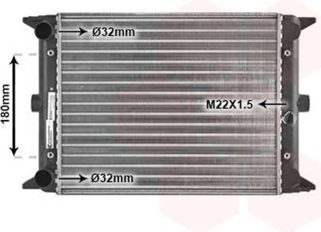 Radiateur refroidissement moteur pour entretien et réparation VW