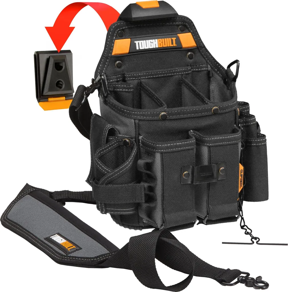 Toughbuilt petit sac d'électricien porte-outils avec clip Hub robuste