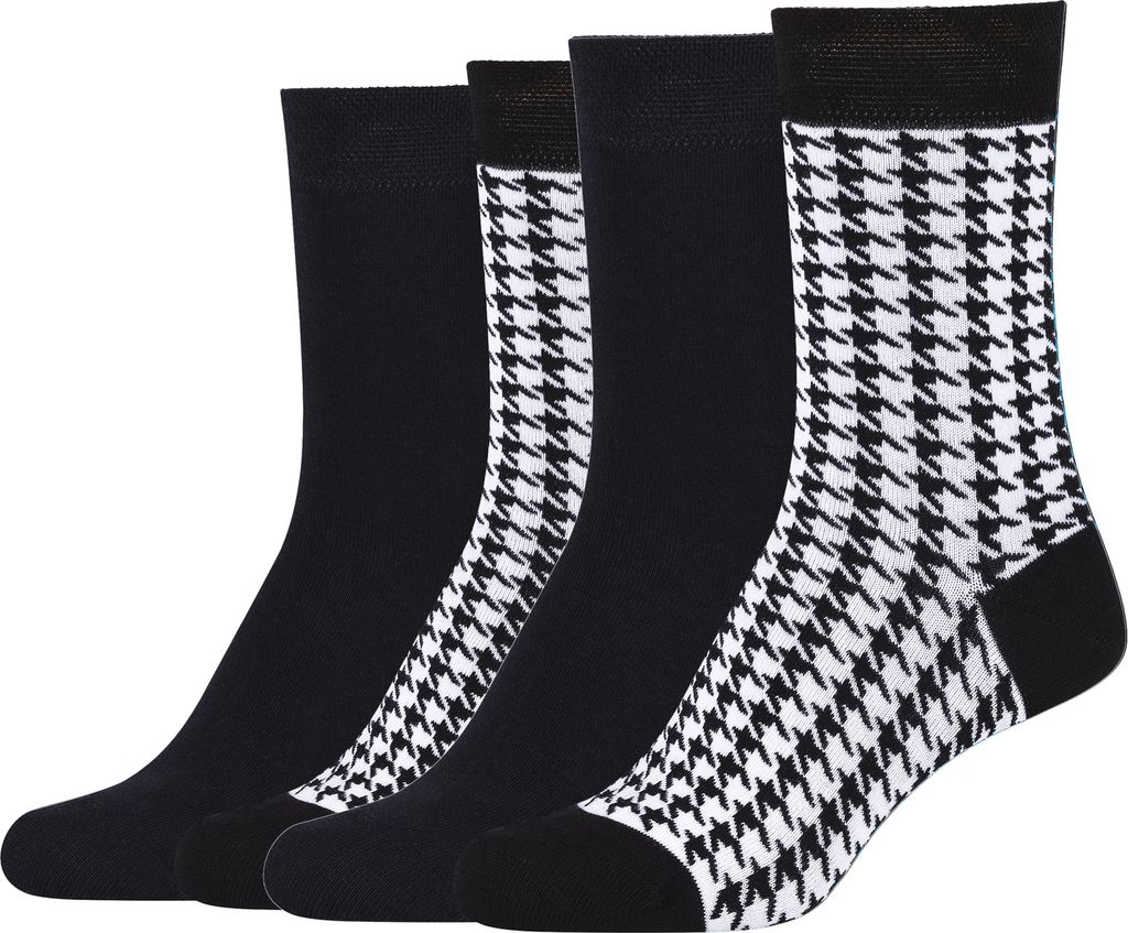 Camano Socken (Pack, 4-tlg.) ca-soft Hahnentritt mit Produktbild 