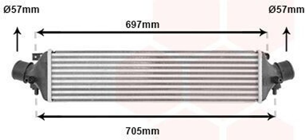 VAN WEZEL 01004118 - OE 50514486 Ladeluftkühler für Giulietta (940)