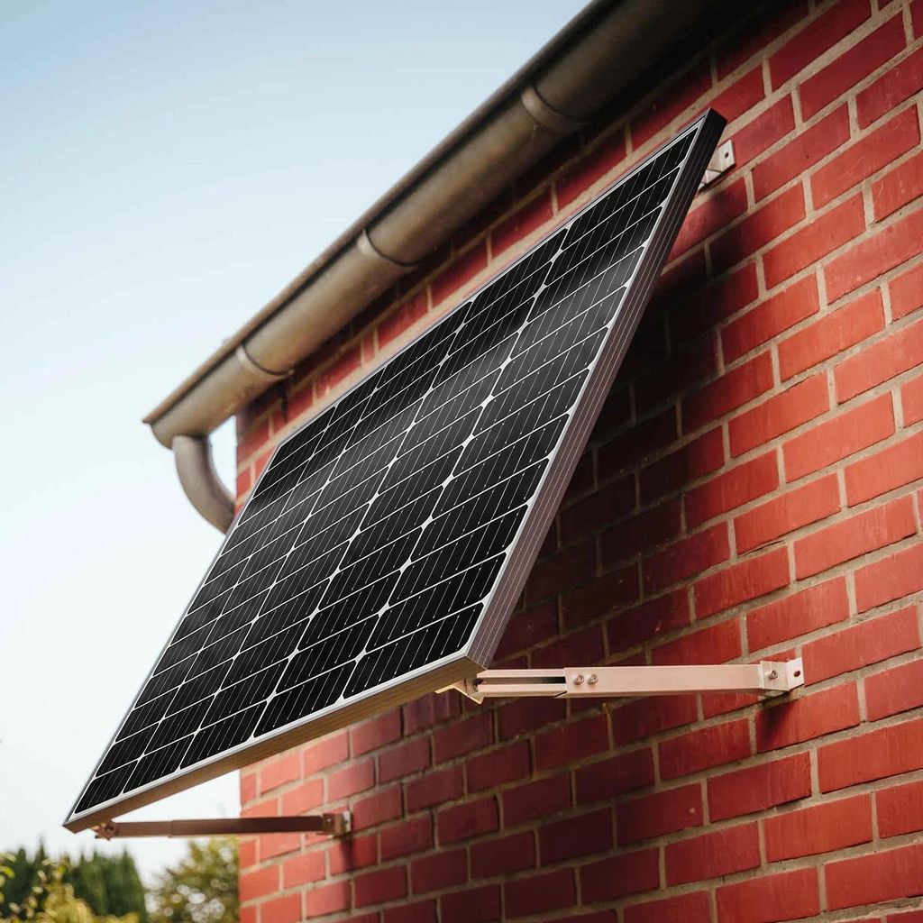 Držiak na solárne panely pre balkónové elektrárne, montáž Obrázok produktu  Obrázok generovaný UI