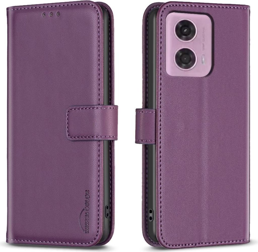 Motorola Moto G34 Hülle - BINFEN Klapphülle - Violett