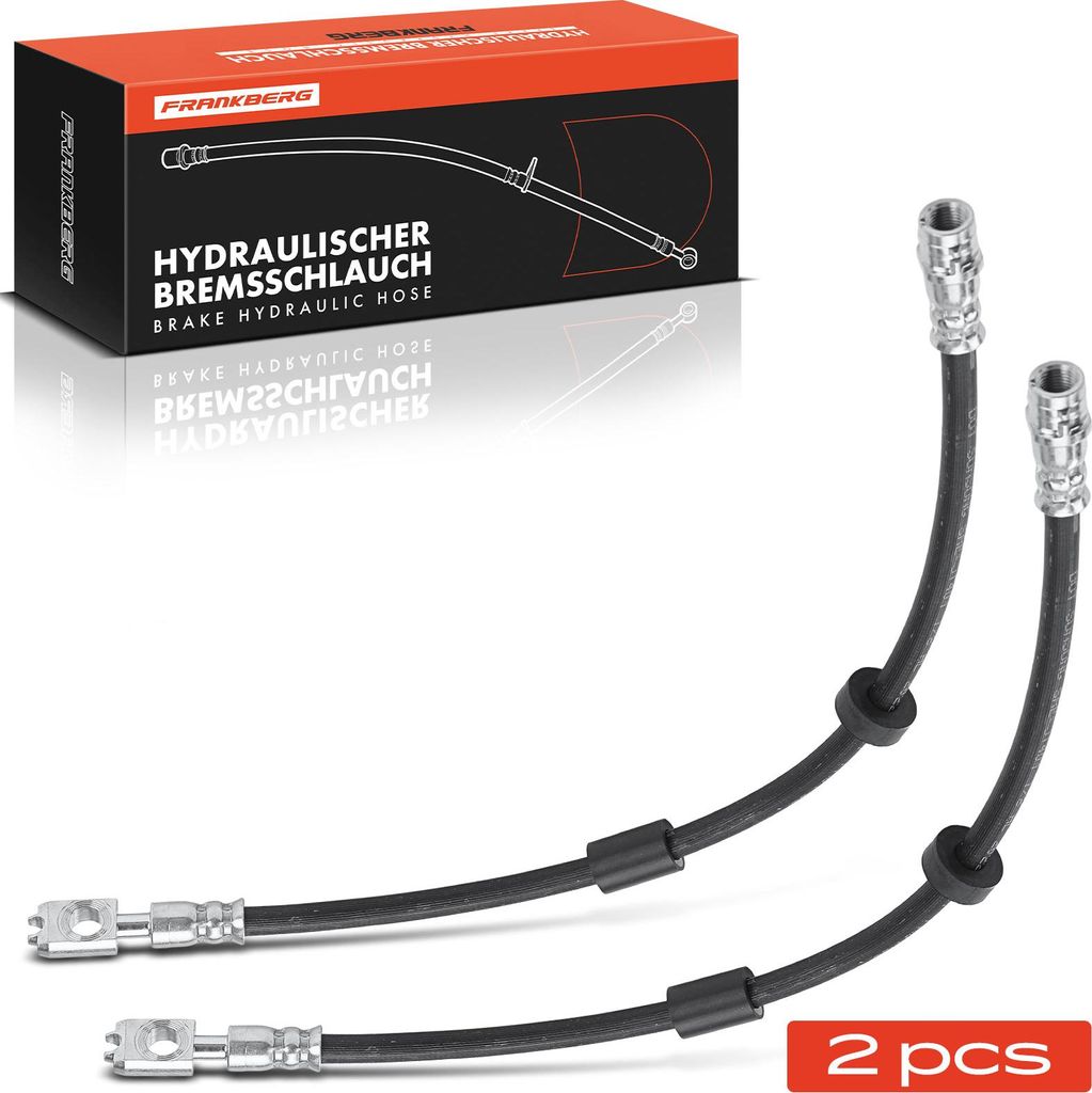 Frankberg 2x Bremsschlauch Bremsschläuche Vorderachse Links oder Rechts für VW Golf 4 Bora Audi A3 Seat Leon Toledo Skoda Octavia