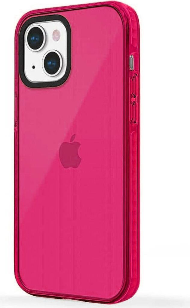 Hülle für Apple iPhone 13 Pro Max - Shock Neon Schutzhülle Handyhülle TPU Case - Pink
