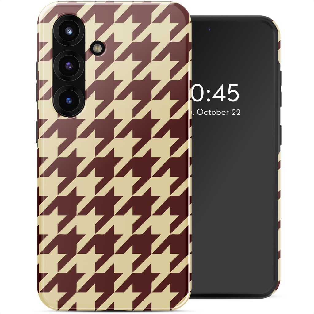 Selencia Vivid Rückabdeckung mit MagSafe Samsung Galaxy S25 - Pied-de-Poule