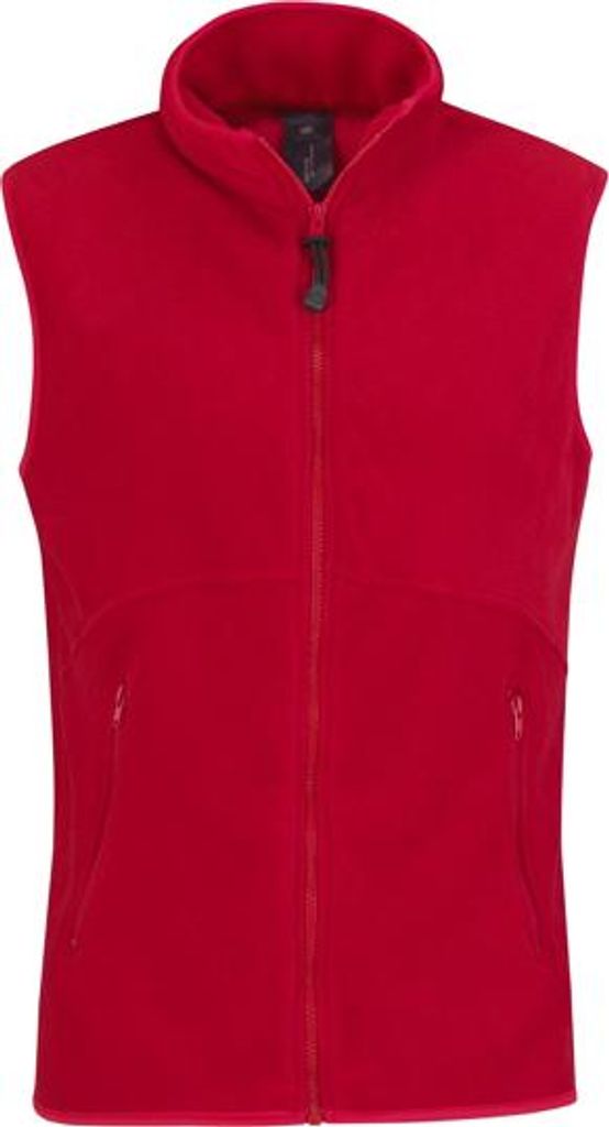 Herren-Fleeceweste - B&C TRAVELLER + - red - Größe 3XL