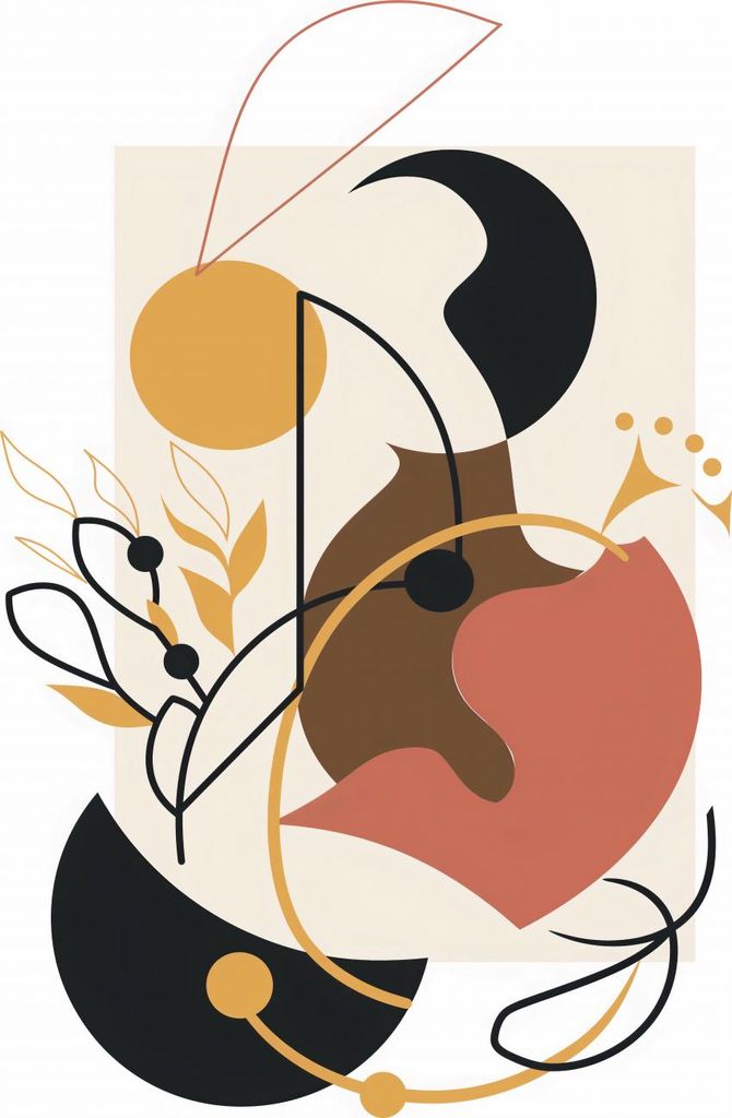 Plakat 70x100cm Tänzerische Herbstfarbe