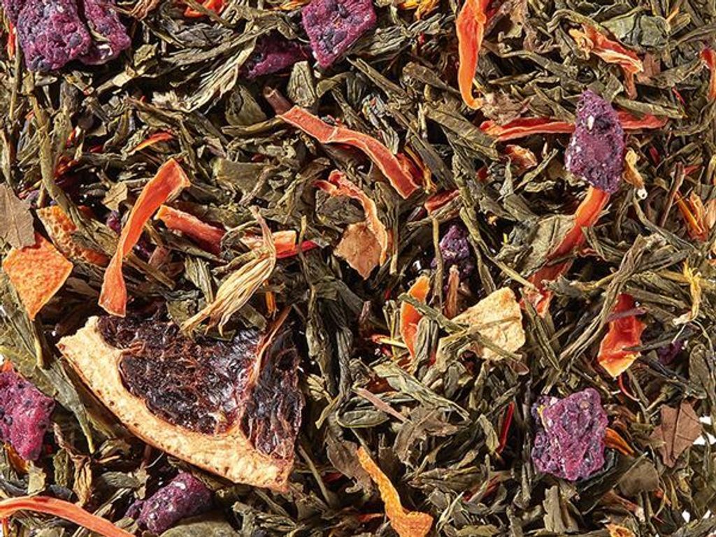 Grünteemischung Sparkling Pink Grapefruit aromatisiert