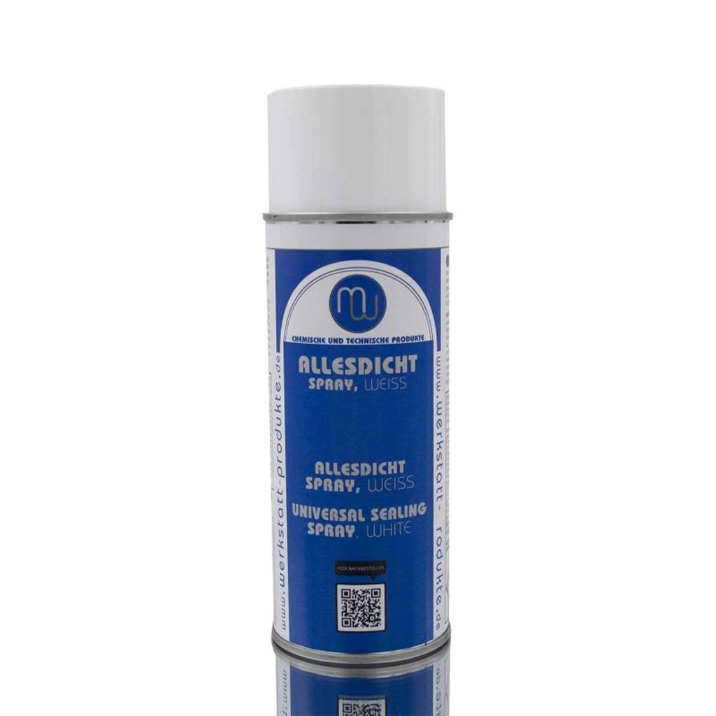 A spray can of sealant on a white background.