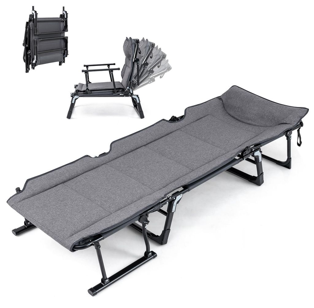 Chaise longue pliable COSTWAY, chaise longue de jardin 3 en Image du produit 