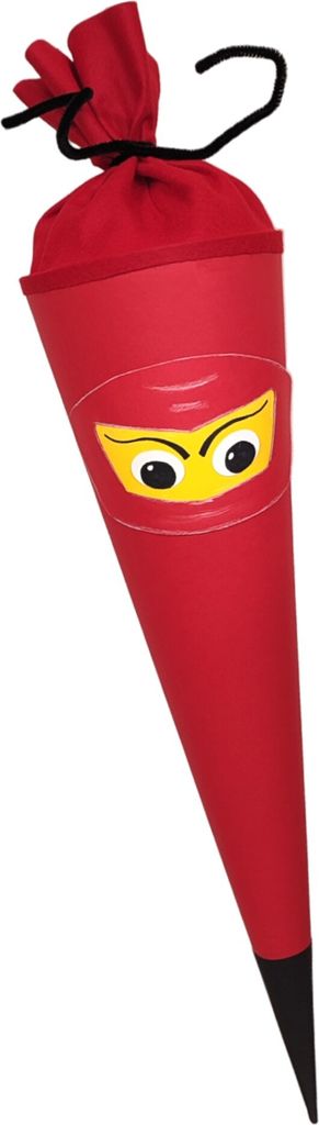 Schultüte Bastelset Ninja rot von Prell Produktbild 