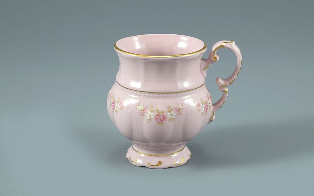 Sonáta, hrnek z růžového porcelánu, 0,2 l, kytičky, Leander Obrázek produktu 