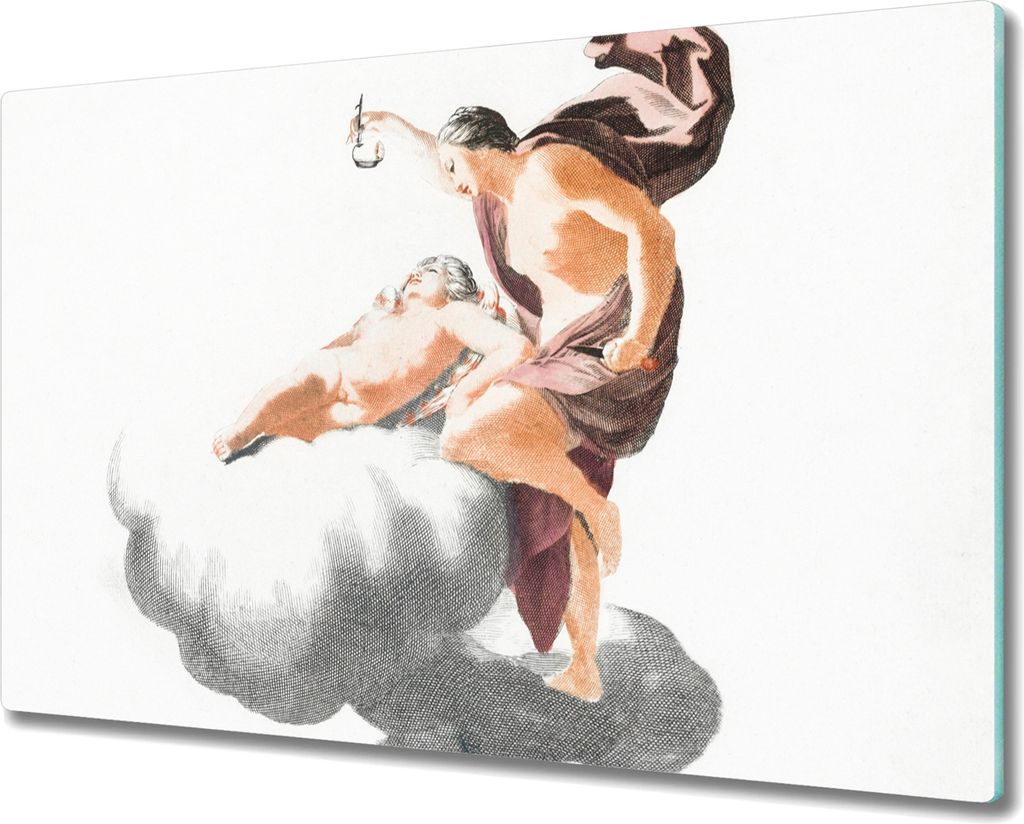 Coloray Schneidebrett Herdabdeckplatte 80x52 cm Kochplattenabdeckung Hackbrett Küchenbrett - Aphrodite