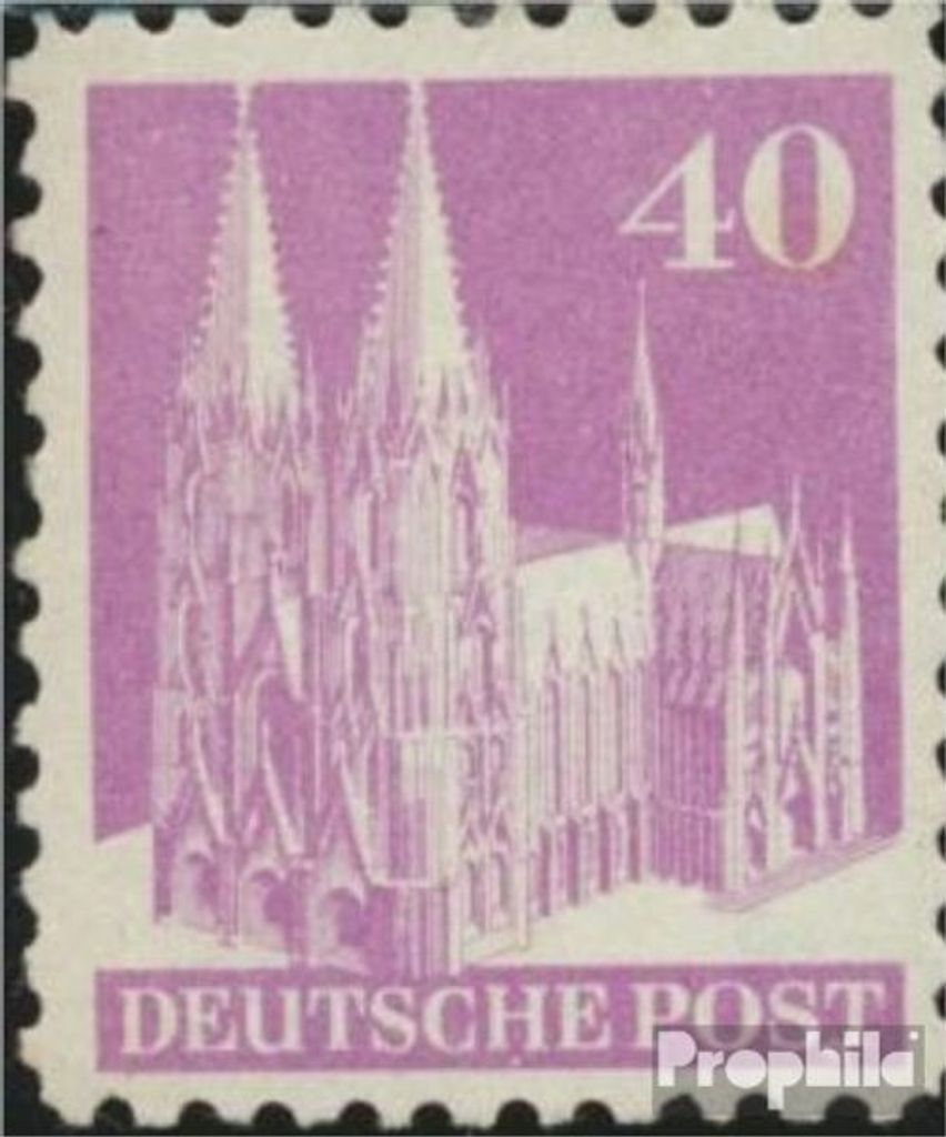 Briefmarken Bizone (Alliierte Besetzung) 1948 Mi 90a X Ib B gestempelt Bauten