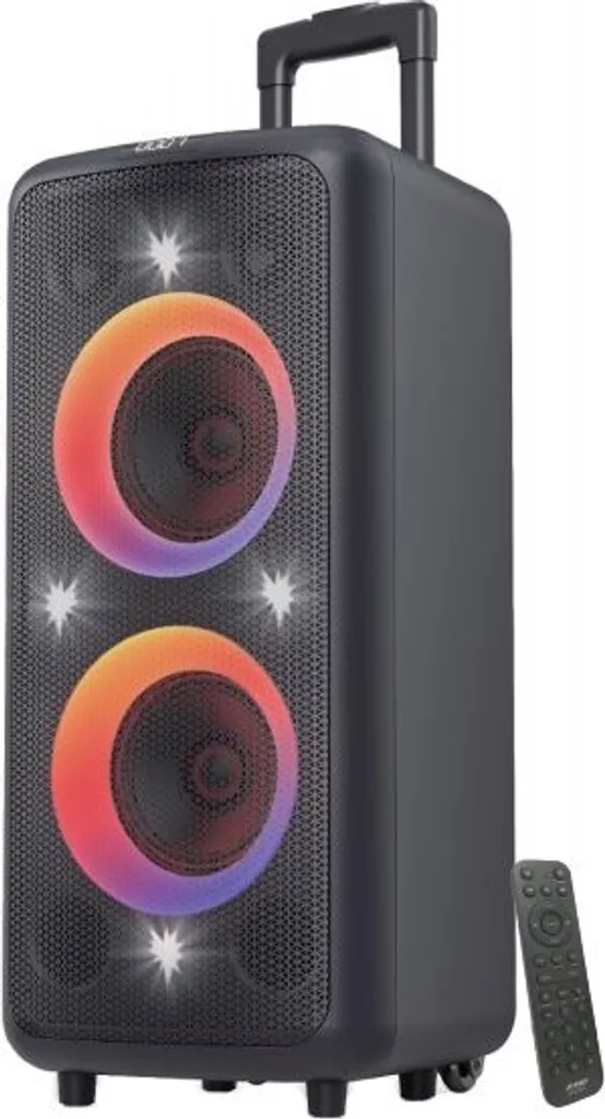 Enceinte Trolley 100W F&D PA300 Entrée Optique et Micro pour Karaoké