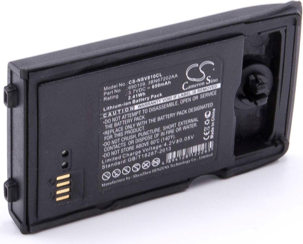 vhbw Akku kompatibel mit Alcatel 3BN67200AA, 500 DECT Handset, 3BN67206AA, 3BN67201AA schnurlos Festnetz Telefon (650 mAh, 3,7 V, Li-Ion) Schwarz