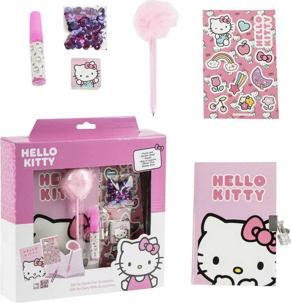 Kit Cancelleria Hello Kitty Completo - Accessori Scuola Multicolore