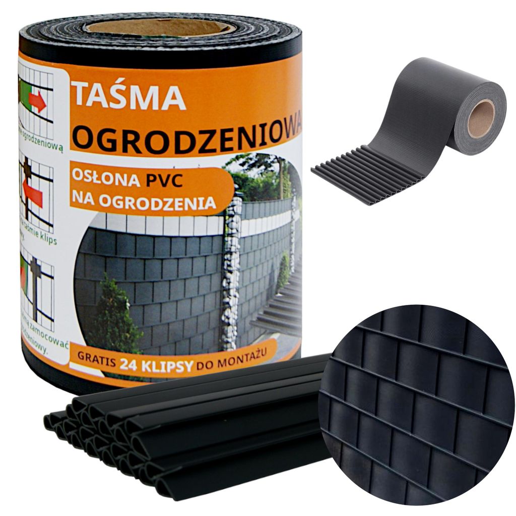 Ekspand | Pellicola per recinzioni - Nera - 19 cm x 35 m - Immagine del prodotto 