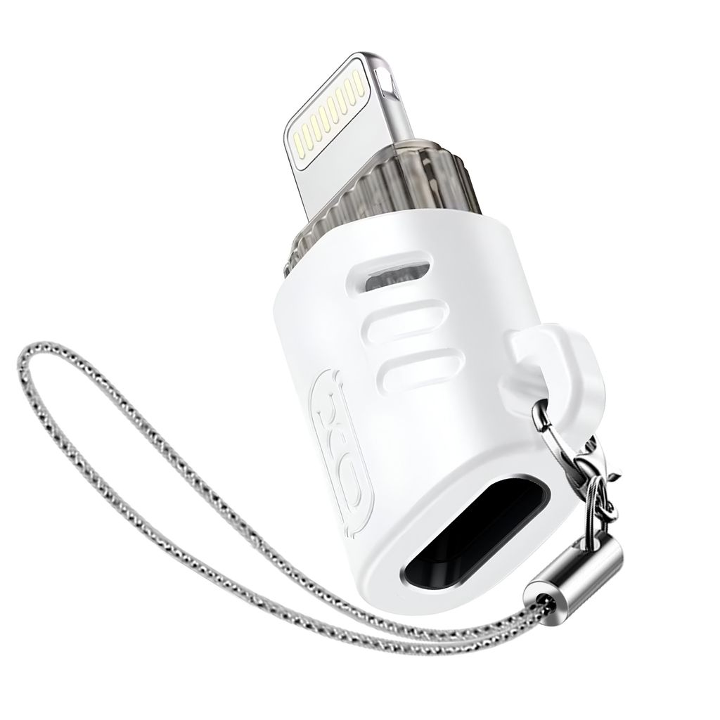 XO, USB-C / Lightning OTG Adapter Ultra Kompaktes Design, Weiß