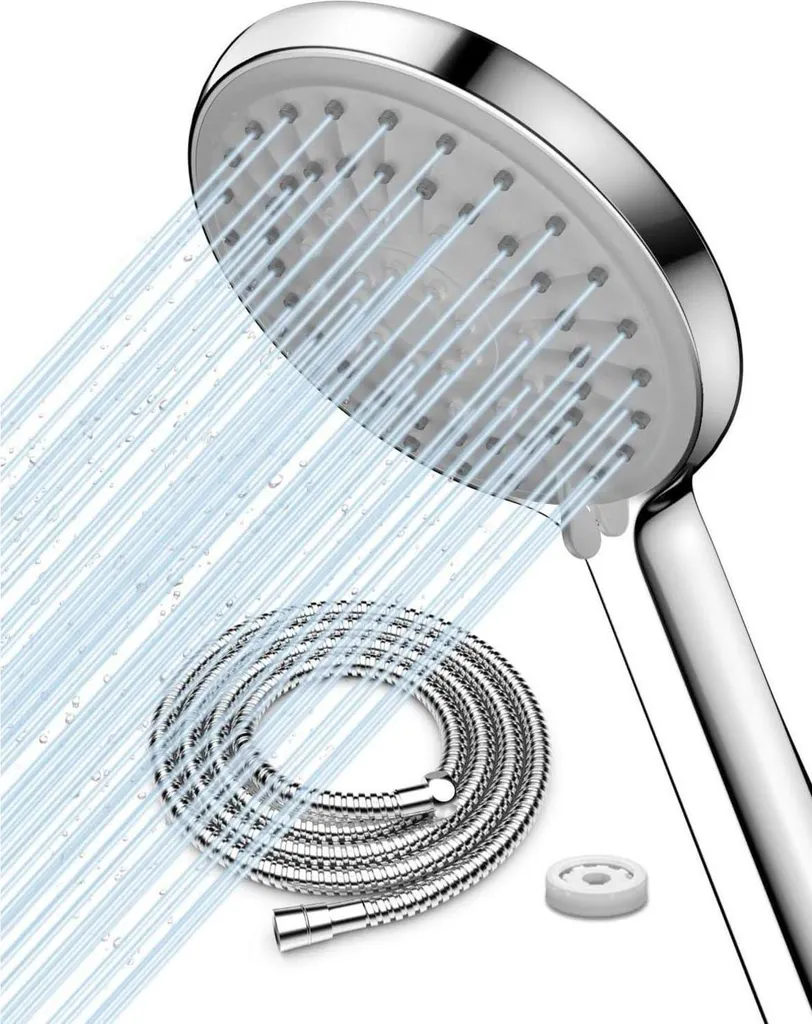 Kit Doccia Completo 5 Getti per Tutta la Famiglia + Tubo Inox 2M