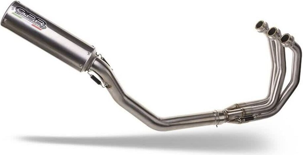 Komplettes GPR High M3 Edelstahl-Auspuffsystem mit Katalysator für Triumph Tiger Sport 660