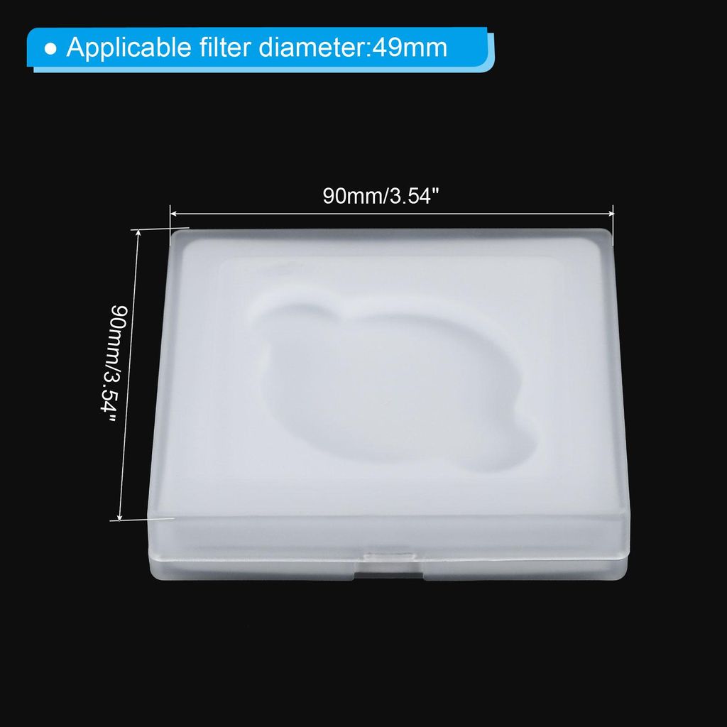49mm Objektivfilteretui, 1 Stš¹ck Kamerfilteretui, tragbare Objektivfilterbox, wasserabweisend, staubdicht, aus Kunststoff zur Aufbewahrung von F...