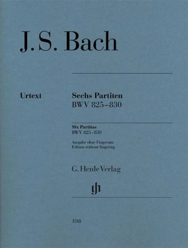 Partition Piano Bach BWV 825-830 pour Concours et Récitals de Piano