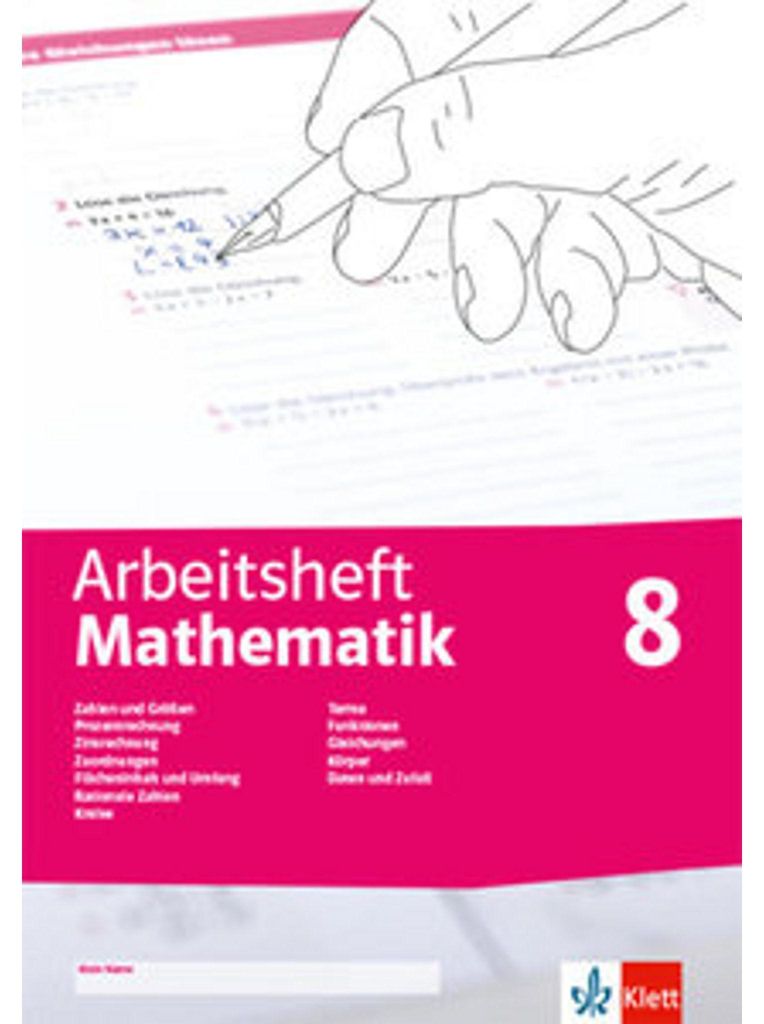 Arbeitsheft Mathematik 8. Prozent- und Zinsrechnung, Obrázok produktu 