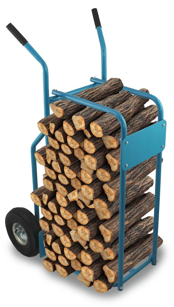 Bituxx Brennholzkarre 100kg Blau MS-15908 Produktbild 