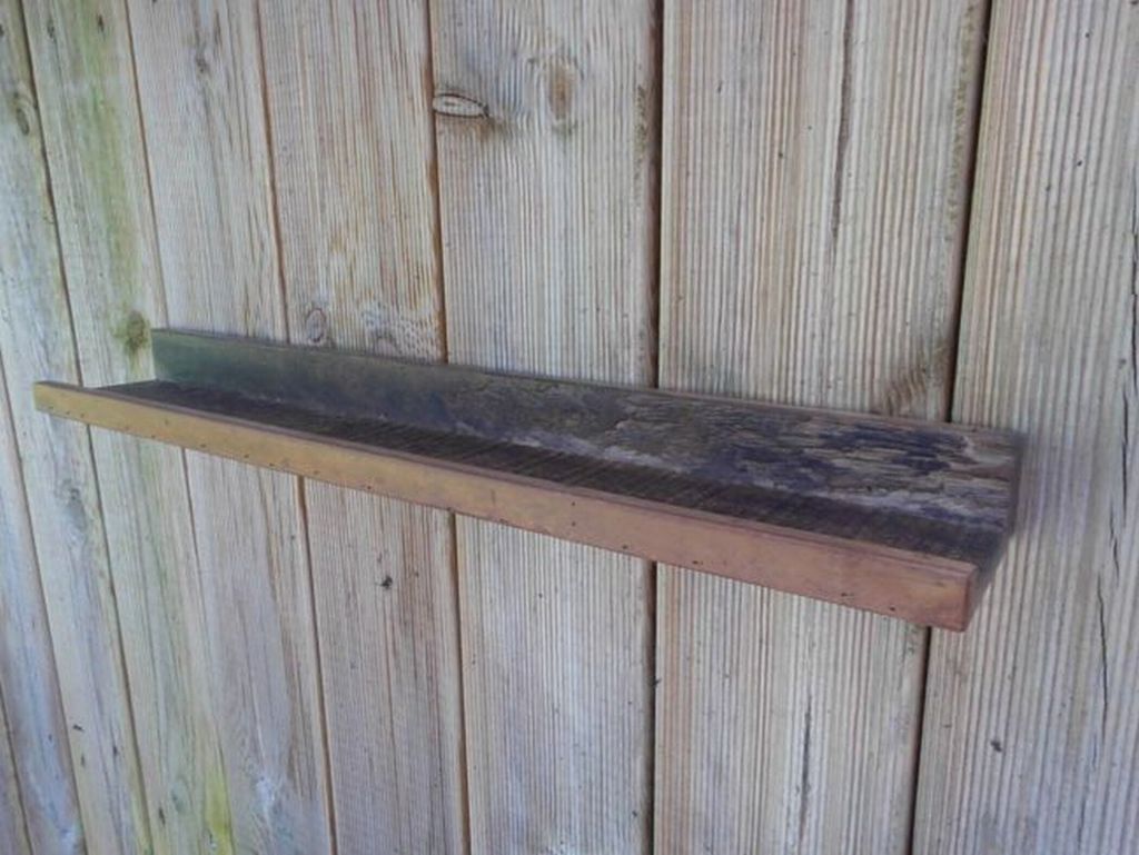 Wandablage Wandkonsole Wandregal Bilderleiste Hartholz 60 cm