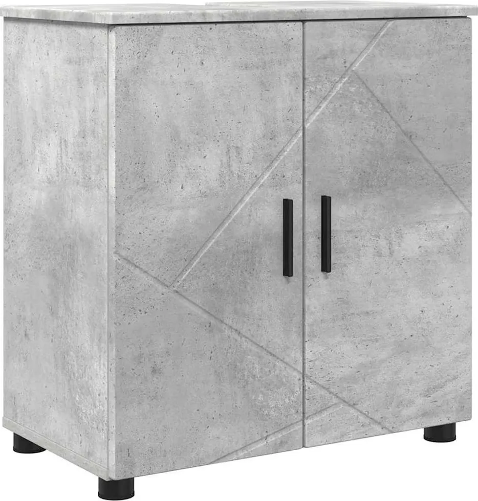 Mobiletto Bagno Contenitore 61 cm Grigio Cemento | Arredo Salvaspazio