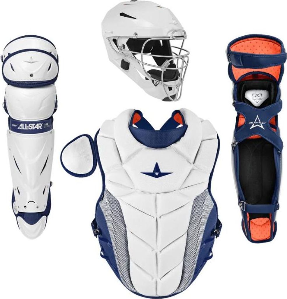All Star CKW-PHX Pro Fastpitch Fänger-Set Pai S Weiß/Marineblau Baseball/Softball Artikel
