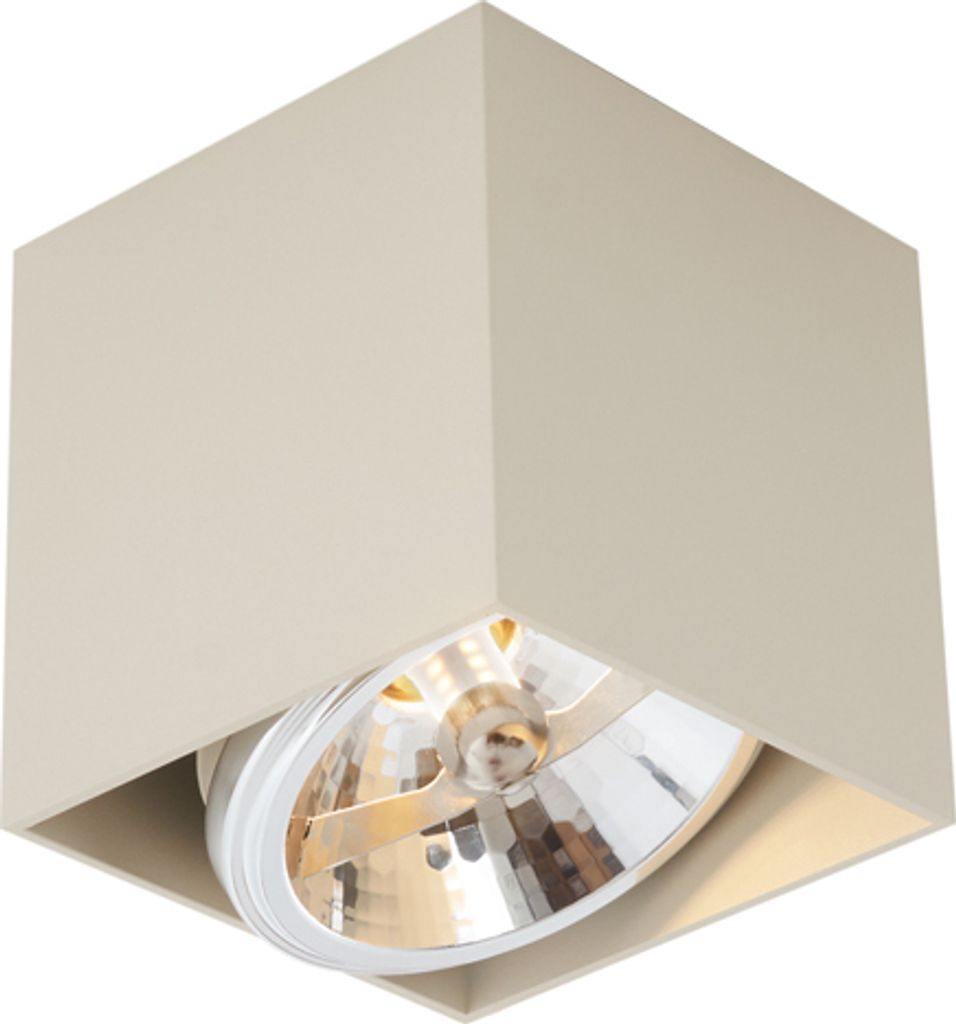 QAZQA - Moderne Wandleuchte Beige G9 schwenkbar - Box I Wohnzimmer I Schlafzimmer - Aluminium Quadratisch - LED geeignet G9
