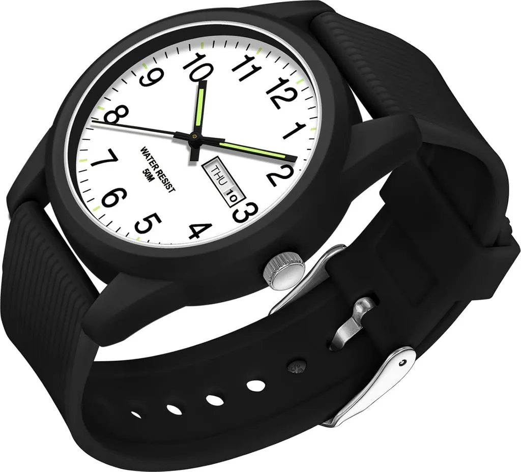 Orologio Sportivo 50M Impermeabile in Silicone - Quarzo Analogico Uomo Donna