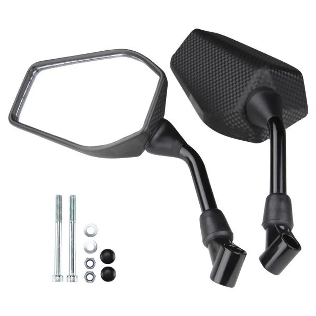 Paire de Rétroviseurs Scooter Peugeot Speedfight et Jet Force Look Carbone