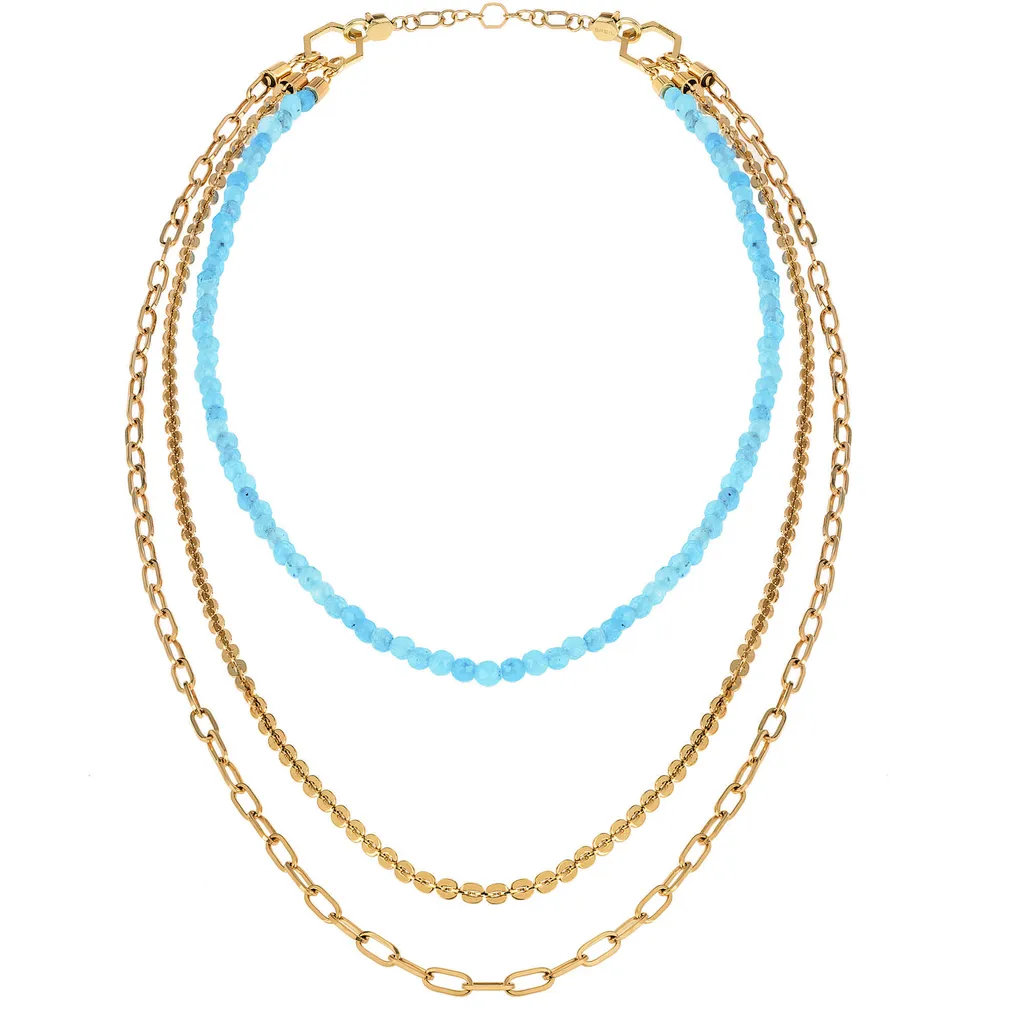 Breil Kaleido Gold: Collana Multigiro Oro per Look da Gran Galà