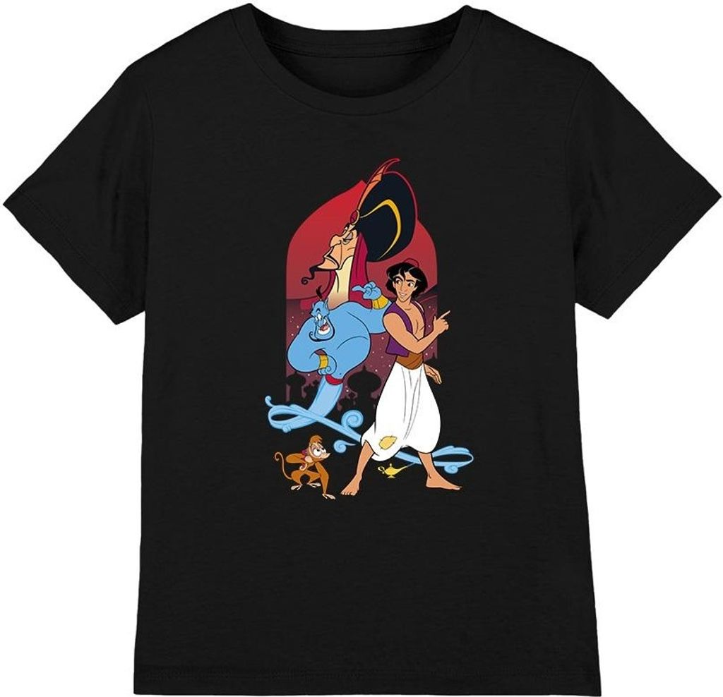 Aladdin - T-Shirt für Kinder TV3346 (128) (Schwarz)