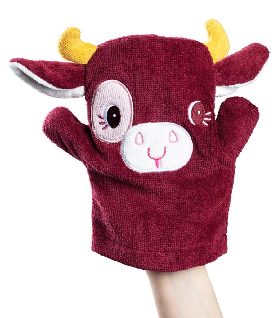Lilliputiens Handpuppen Waschlappen Rosalie Eco Set - buntes Badespielzeug
