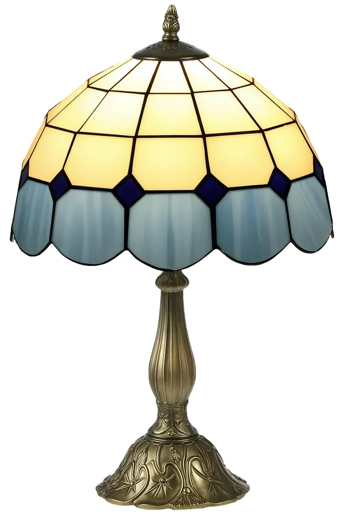 Lampe de chevet bleu nuit en cristal pour une chambre relaxante