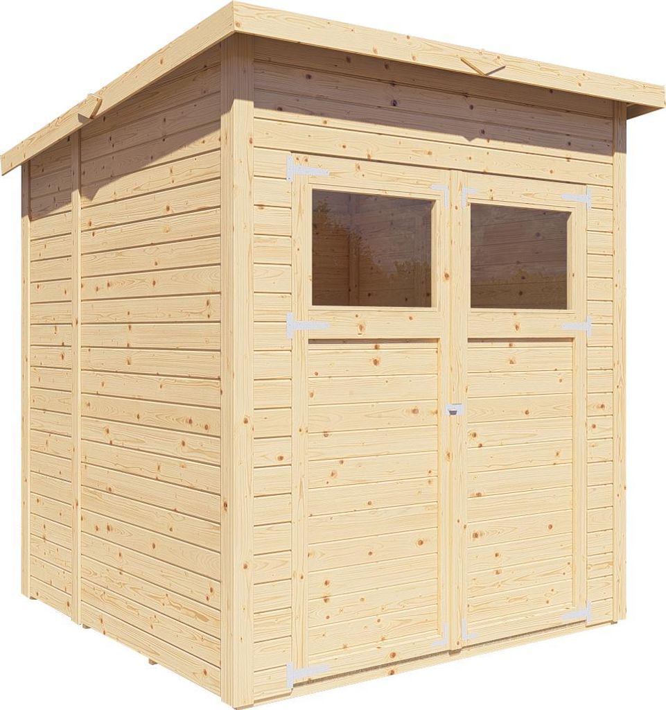 Gartenhaus Marksburg 2 14 mm natur